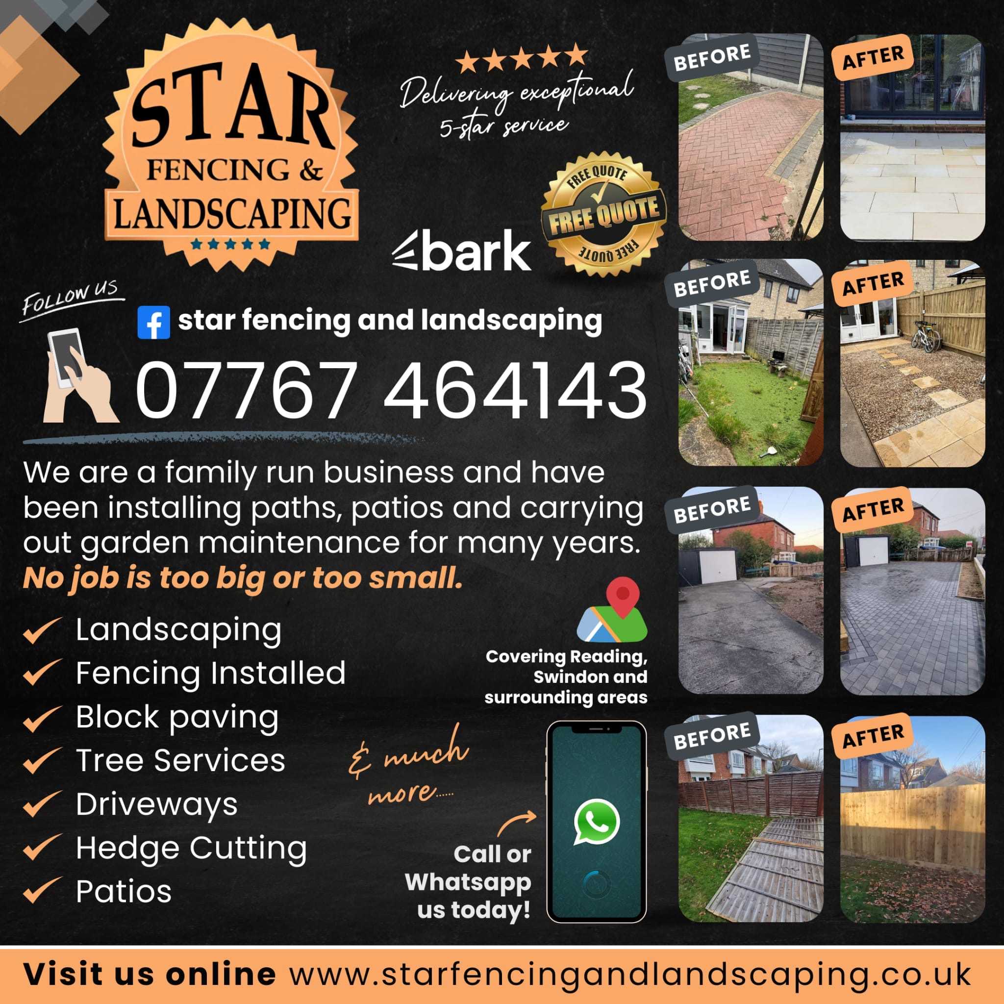 Star fencing and landscaping